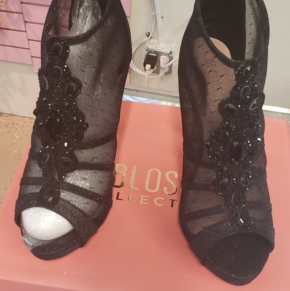 Peeptoe meshed high heels - Picture 5 of 6